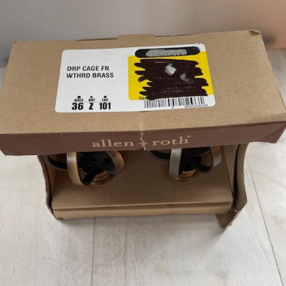 Allen + Roth #0634455 Oil Rubbed Bronze Steel 2 FINIALS in Package - Picture 5 of 5